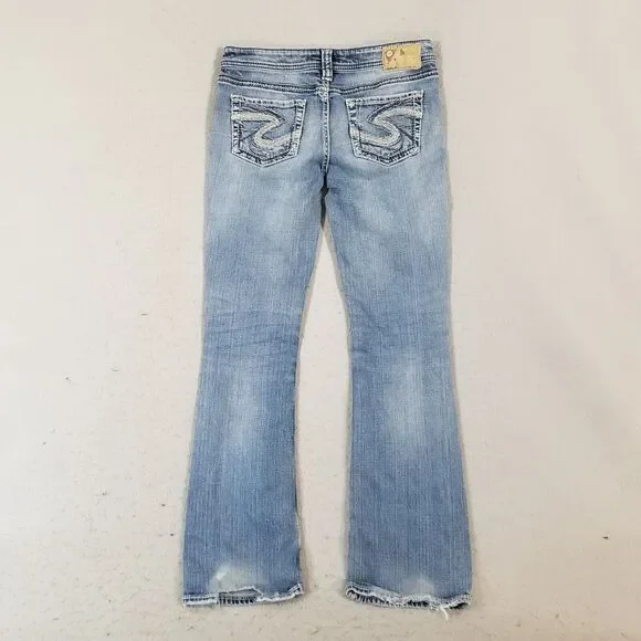Silver Jeans Women's Boot Cut Light Blue - Picture 6 of 15